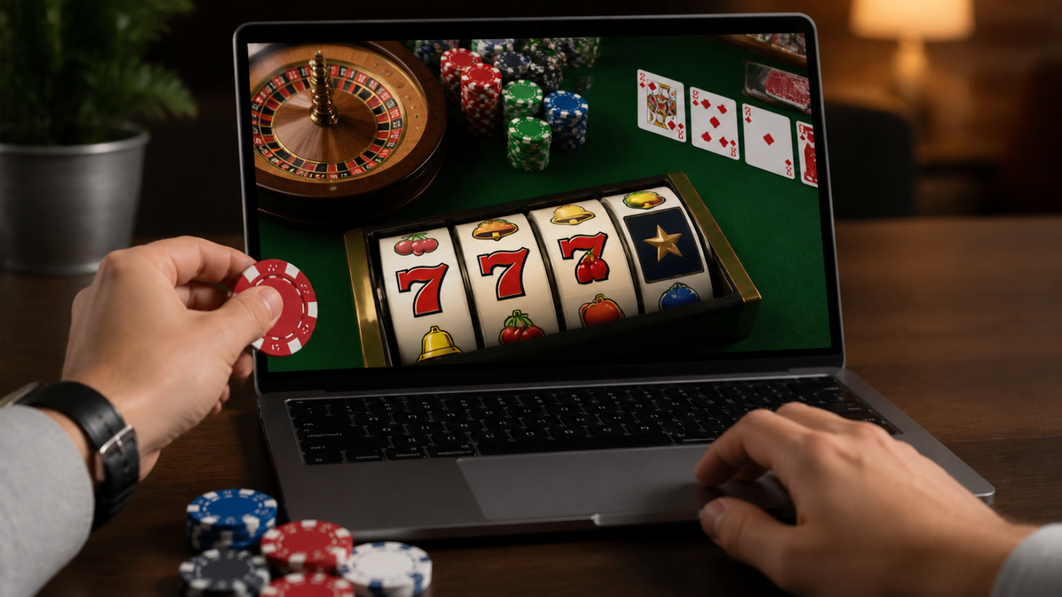 Best Online Casino Sites Singapore: What Players Should Check Online casino game interface on a laptop and smartphone