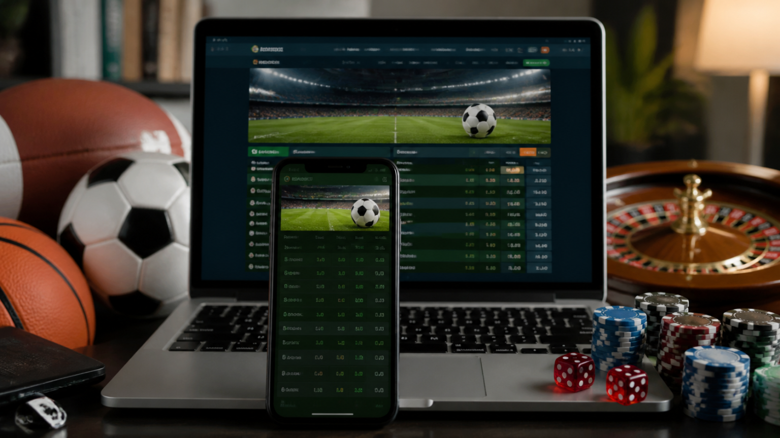 Best Sports Betting Sites Singapore: What Readers Should Look For Sports betting interface on phone and laptop with football odds
