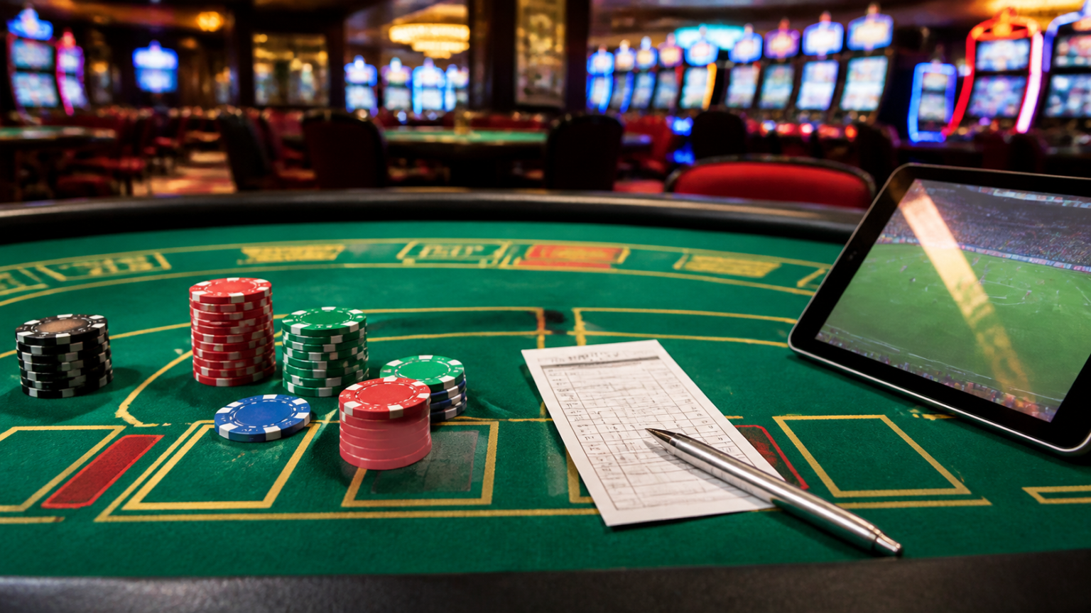 How to Evaluate Singapore betting sites Safely and Smartly Betting slip and poker chips on a casino table