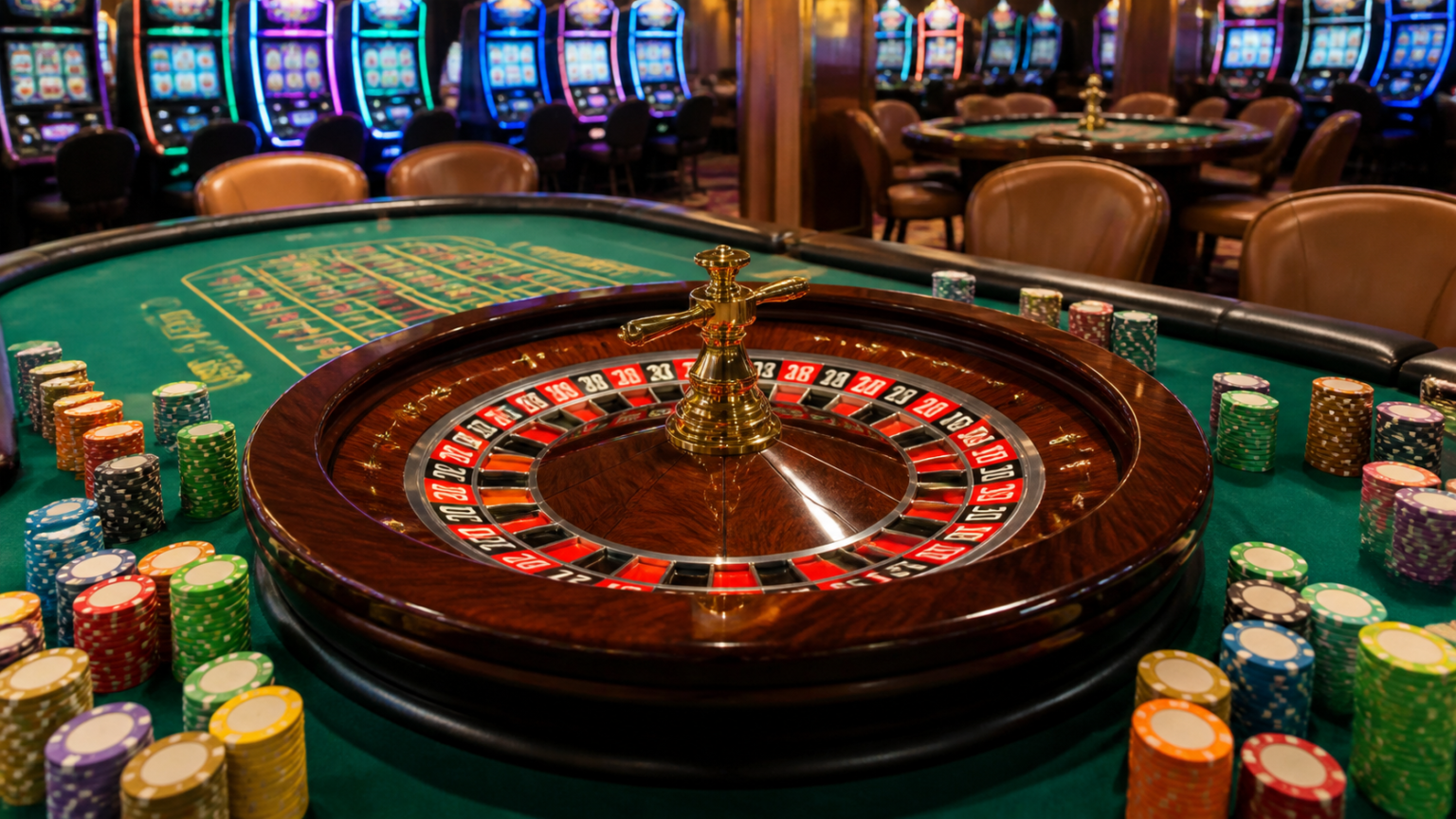 Online Casino Malaysia: A Practical Guide for Players Casino gaming table with roulette and cards for online casino malaysia