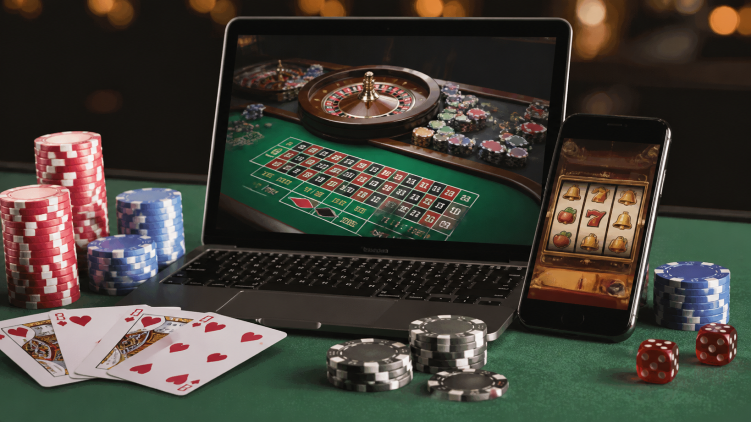 sg online casino Guide: Smarter Play and Safer Choices Laptop showing online casino games with cards and chips