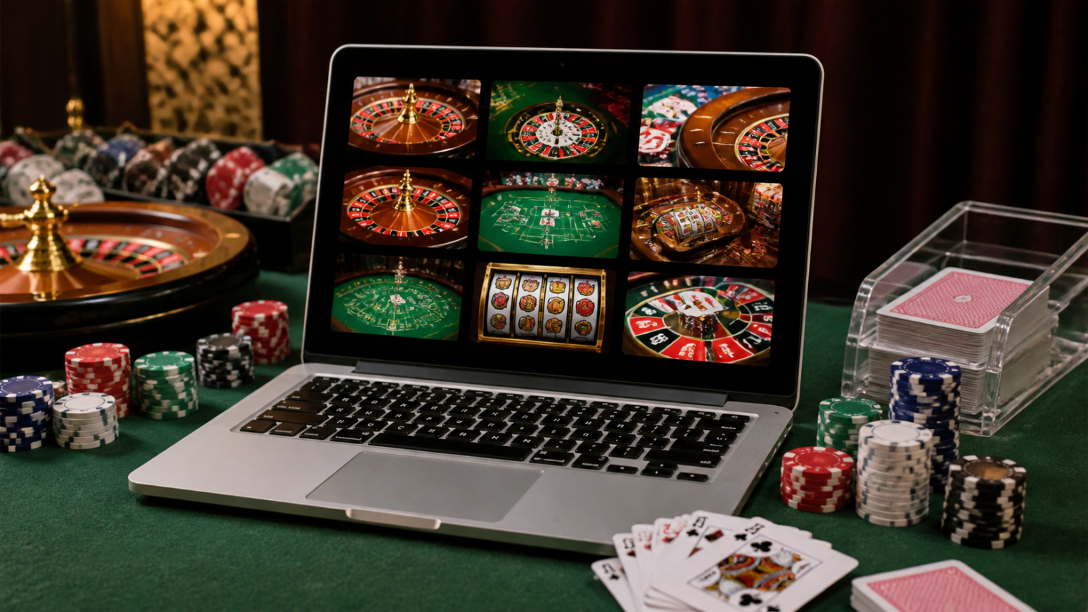 Betting Sites in Saudi Arabia: Essential Information for Readers Online casino laptop with poker chips and game tiles
